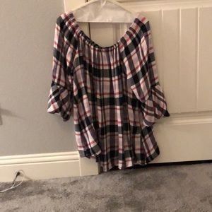 Plaid top